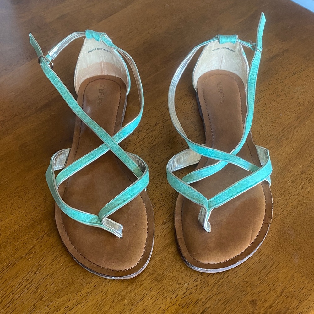 Target Women's Sandals in Green and Brown